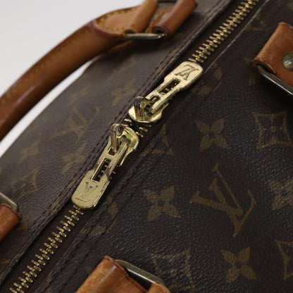 Louis Vuitton Keepall 55, Brown, Canvas, travel