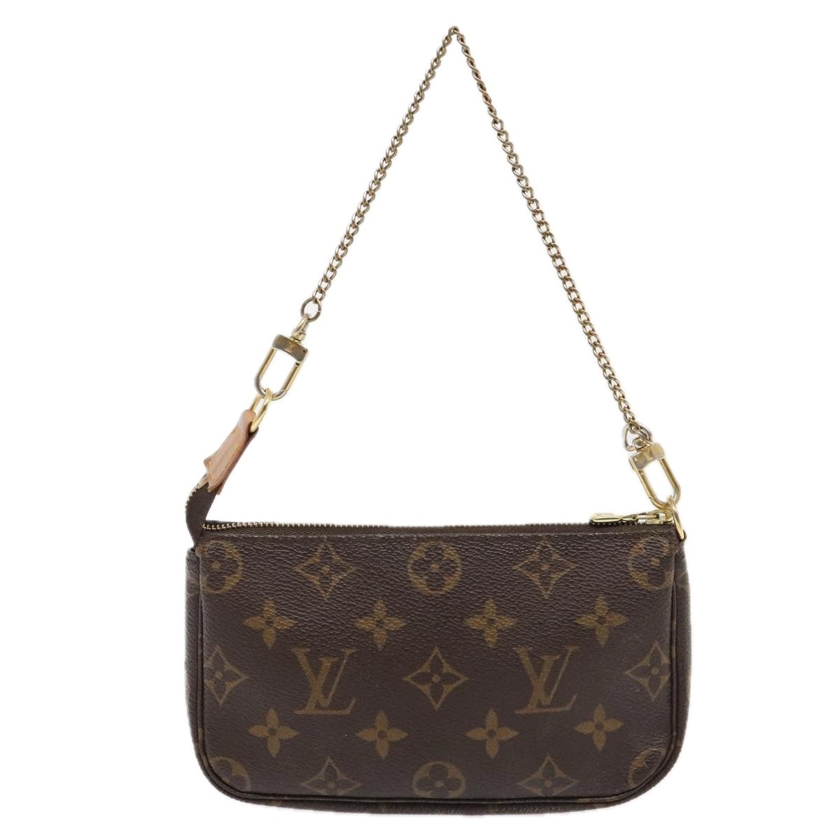 Louis Vuitton Pochette Accessoire, Brown, Canvas, shoulder