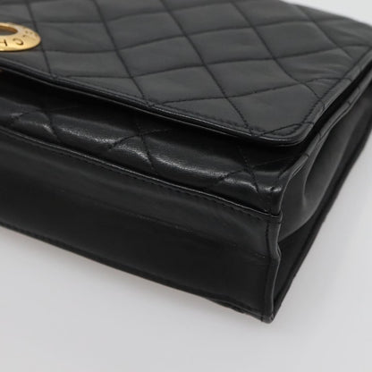 Chanel Matelassé, Black, Leather, shoulder