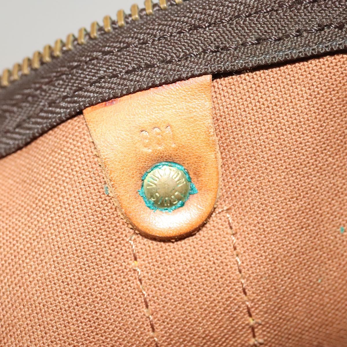 Louis Vuitton Keepall 60, Brown, Canvas, travel