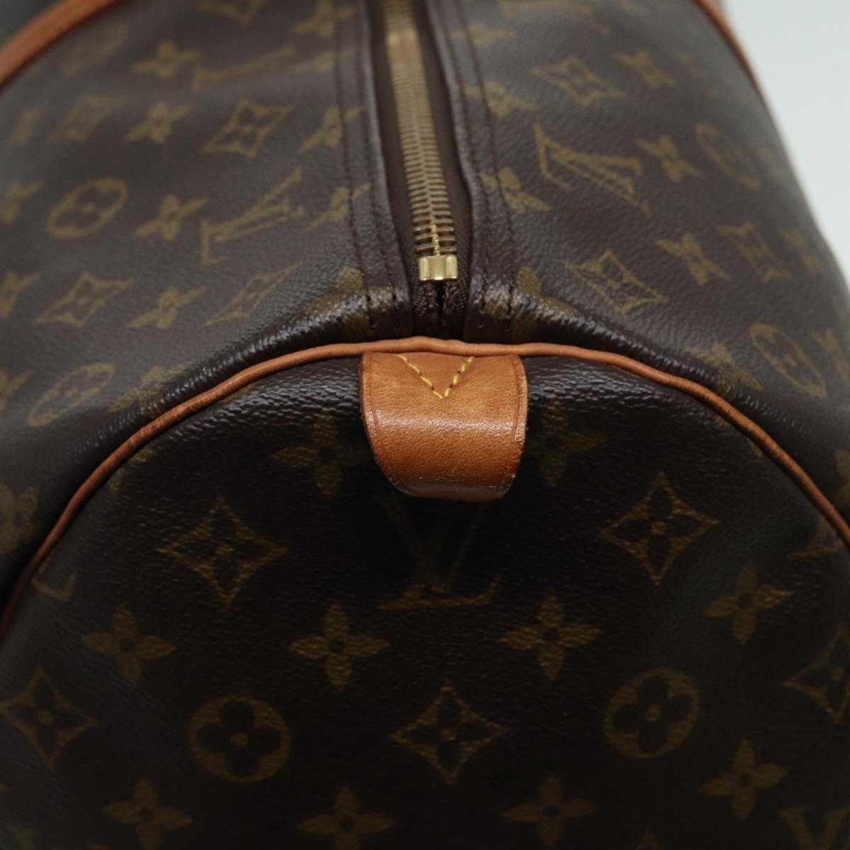 Louis Vuitton Keepall 60, Brown, Canvas, travel