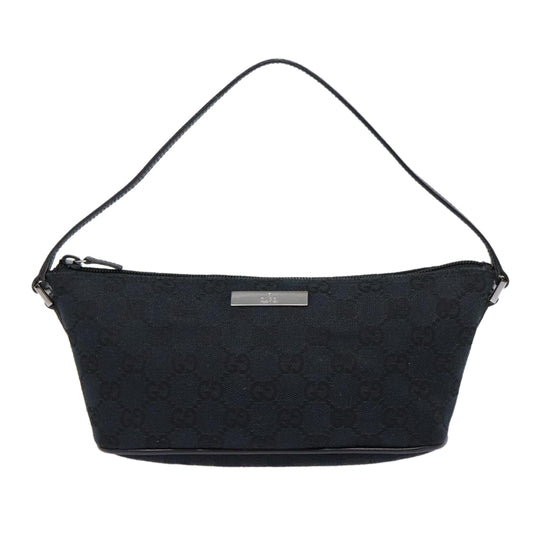 Gucci GG canvas, Black, Canvas, clutch