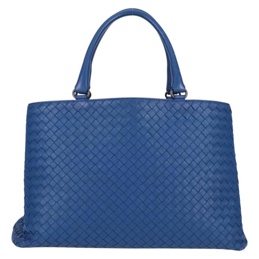 Bottega Veneta Intrecciato, Blue, Leather, handbag