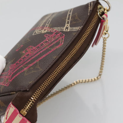 Louis Vuitton Mini Pochette Accessoires, Brown, Canvas, clutch