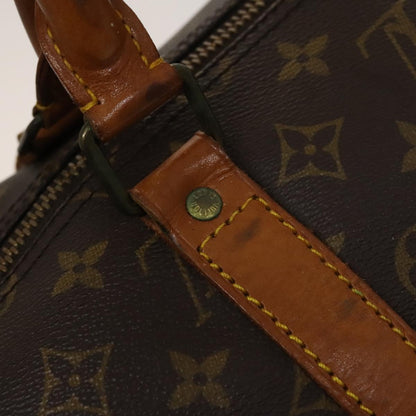 Louis Vuitton Keepall Bandoulière 55, Brown, Canvas, travel