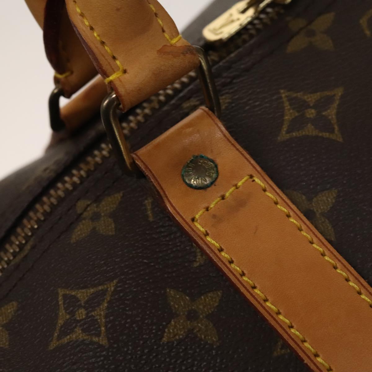 Louis Vuitton Keepall 60, Brown, Canvas, travel