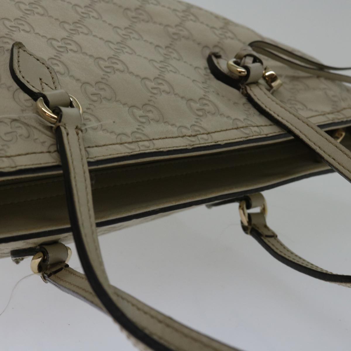 Gucci Bree Tote Guccissima Leather, GRAY, CANVAS, Tote bag