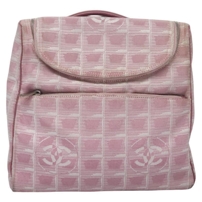 Chanel Travel line, Pink, Canvas, backpack