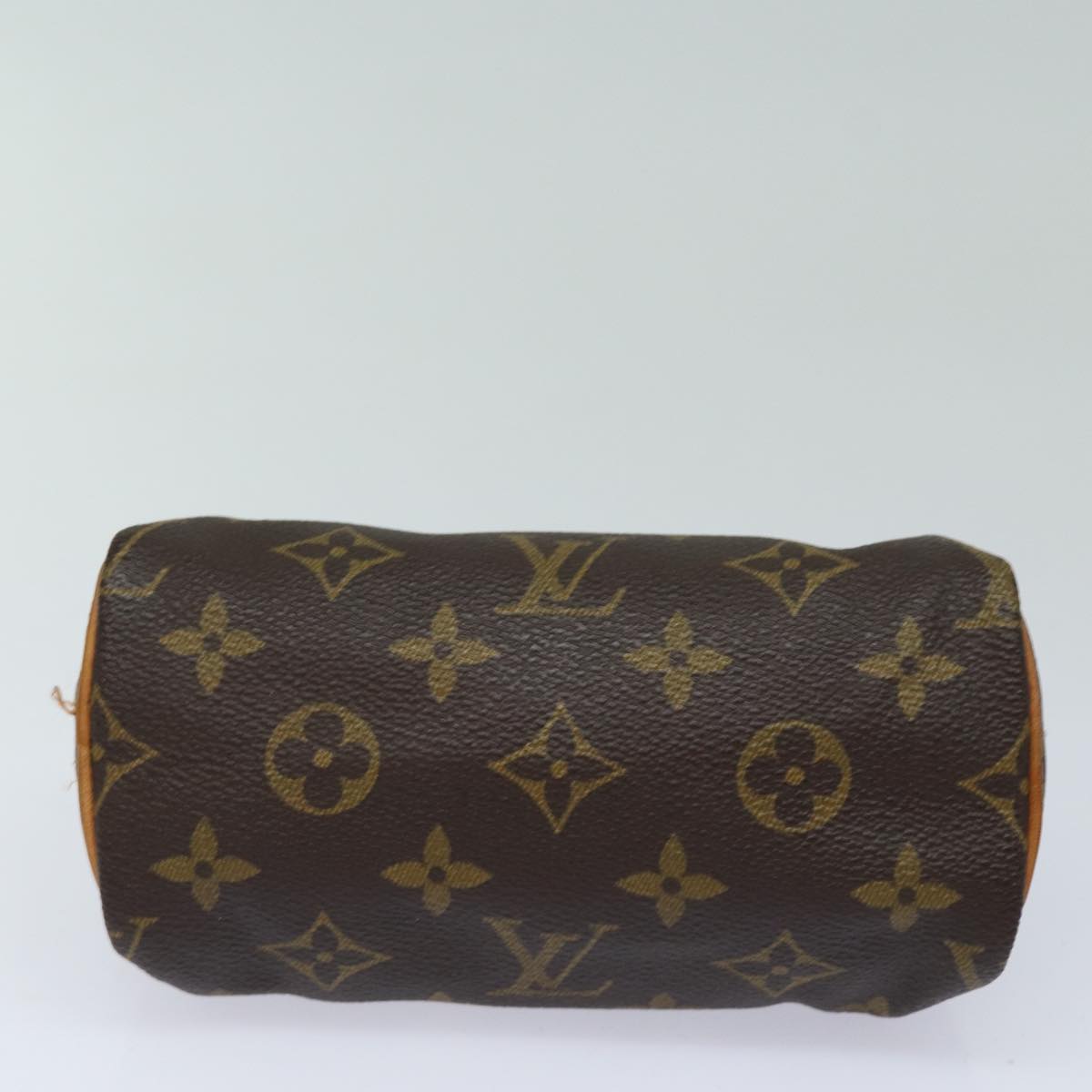 Louis Vuitton Nano Speedy, Brown, Canvas, handbag