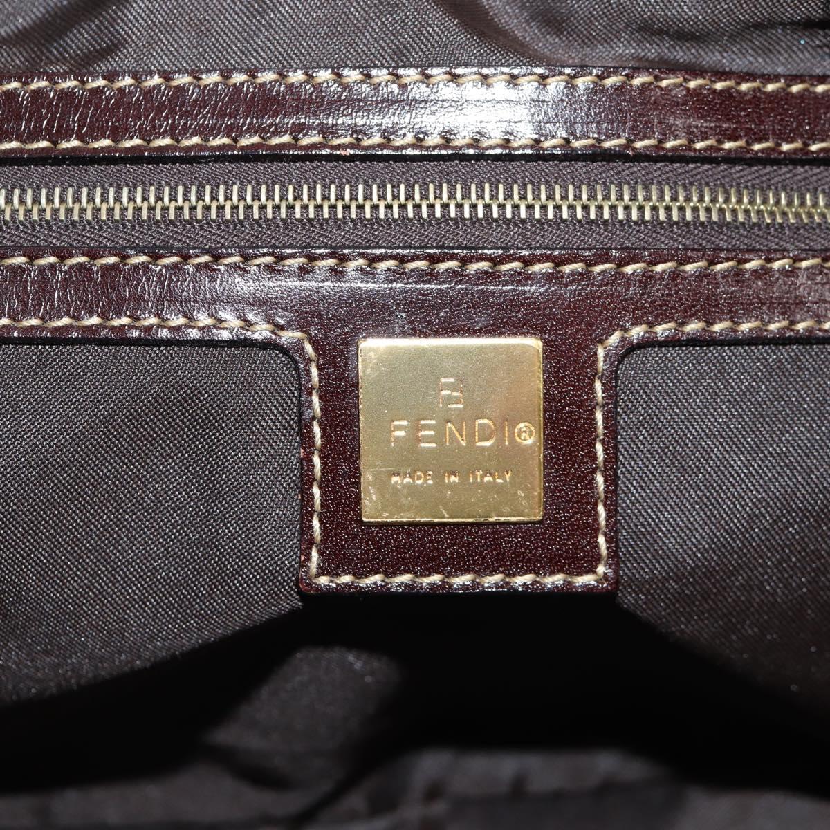 Fendi Zucchino, Brown, Canvas, handbag