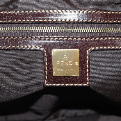 Fendi Zucchino, Brown, Canvas, handbag