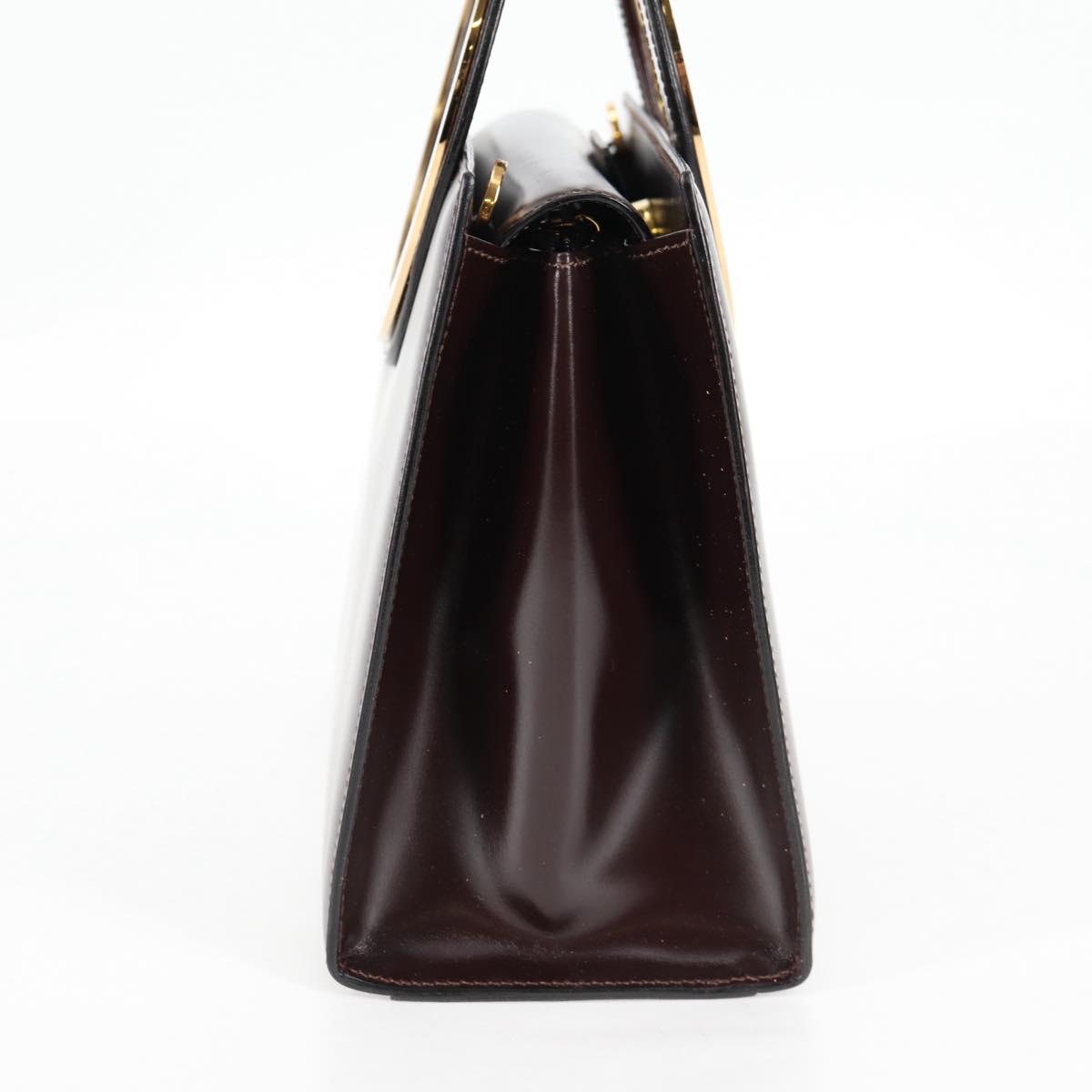 Céline Logo du cercle, Brown, Leather, handbag