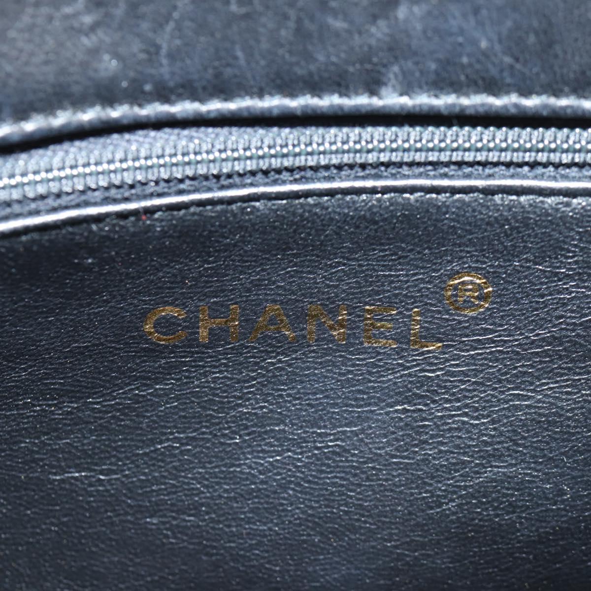 Chanel Coco Mark, Black, Leather, shoulder