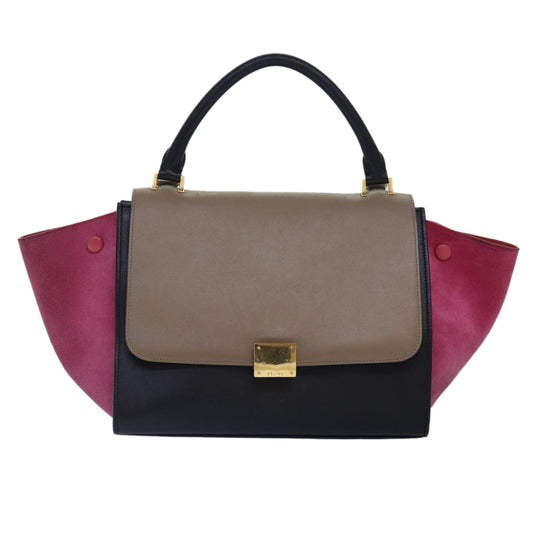 Céline Trapèze, Multicolour, Leather, handbag