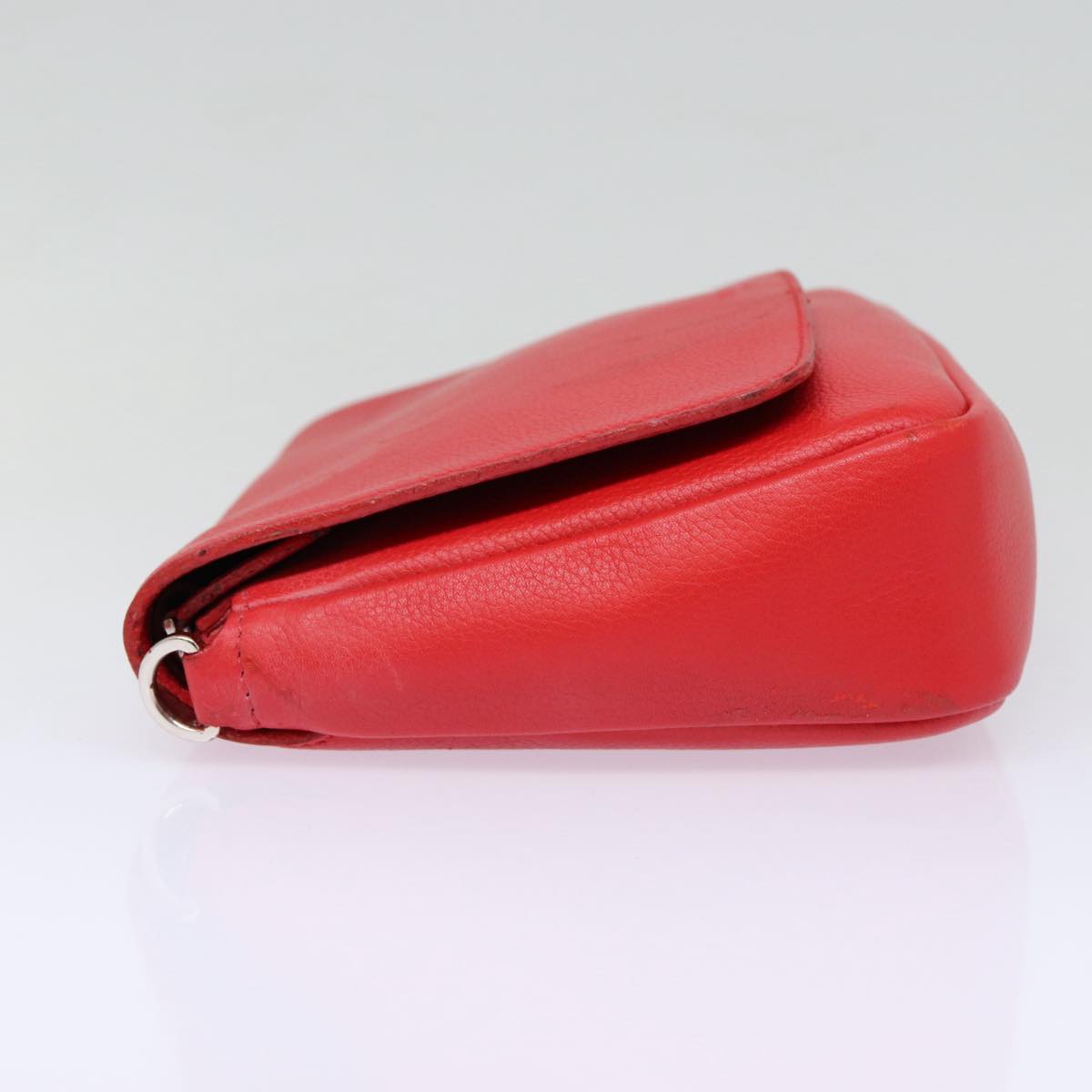 Louis Vuitton Parnassea, Red, Leather, clutch