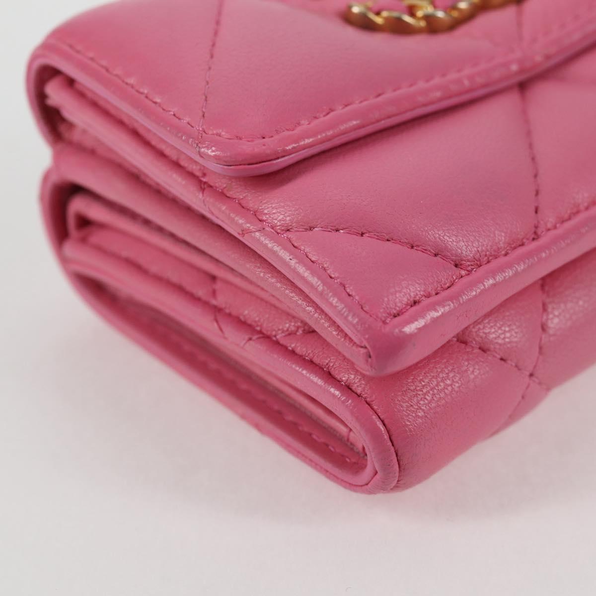 Chanel Chanel 19, Pink, Leather, wallet