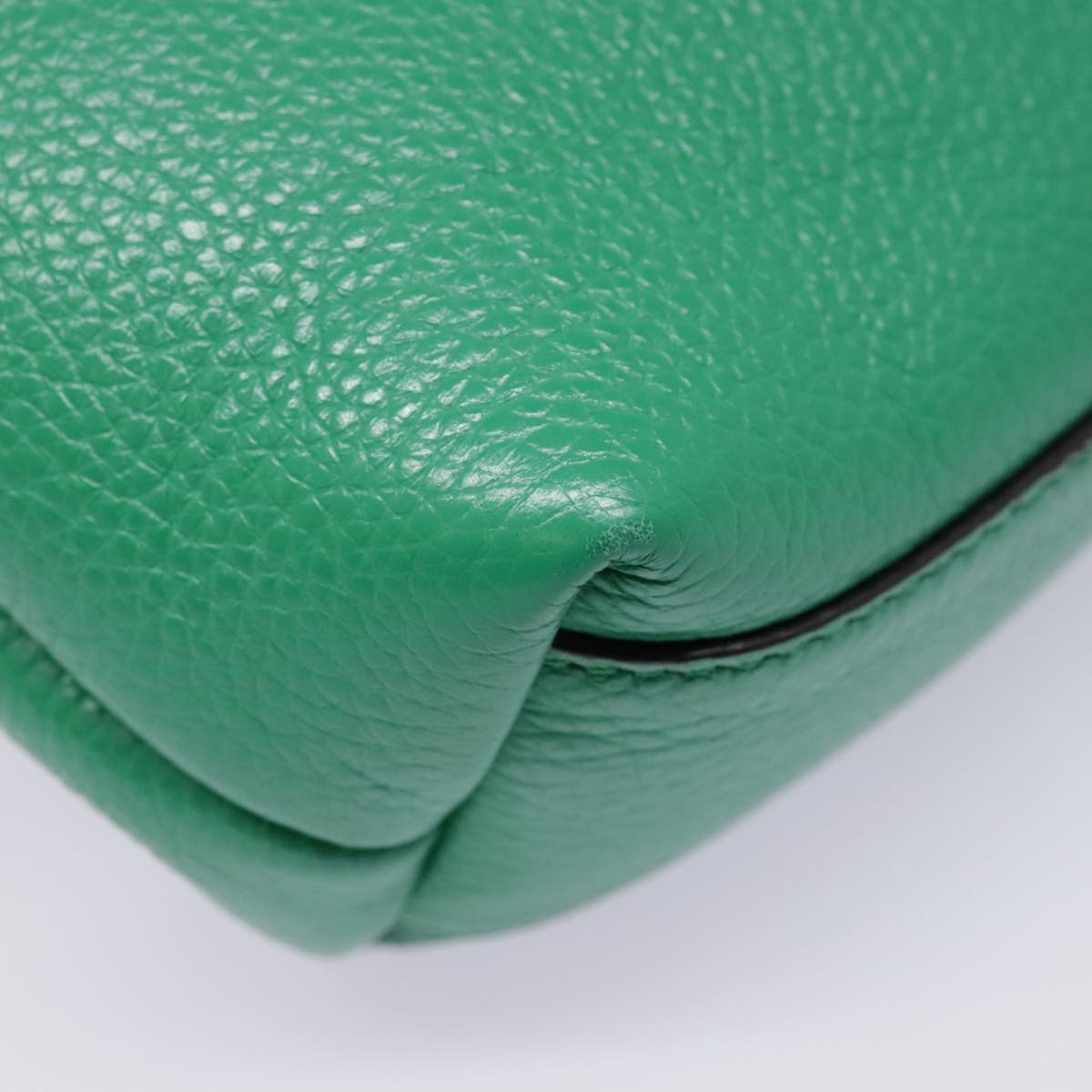 Salvatore Ferragamo Gancini, Green, Leather, handbag