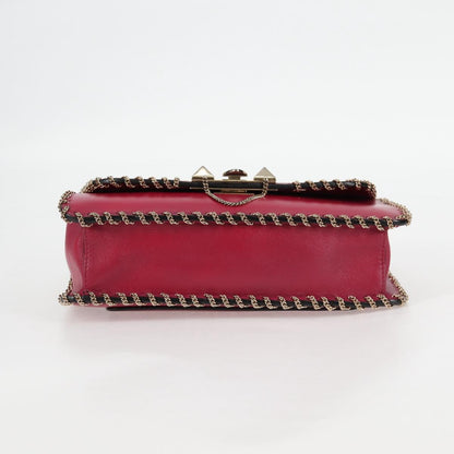 Valentino Garavani Demilune, Pink, Leather, shoulder