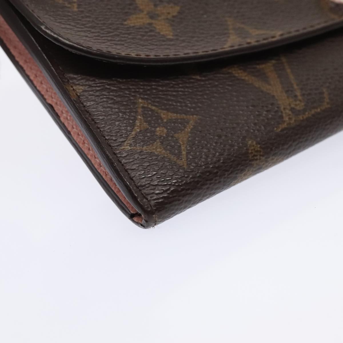 Louis Vuitton Emilie, Brown, Canvas, wallet