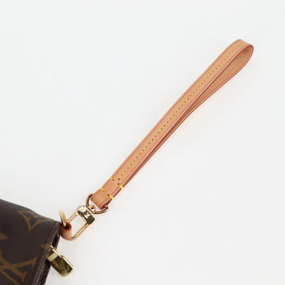 Louis Vuitton Partition, Brown, Canvas, clutch