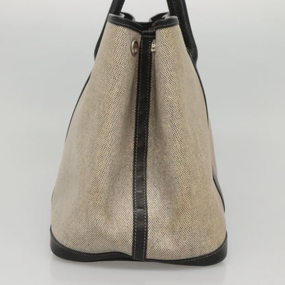 Hermès Garden Party, Beige, Canvas, tote