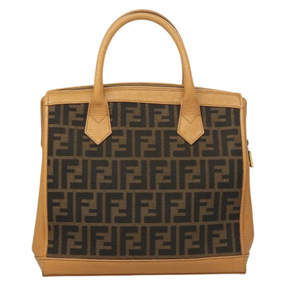Fendi Zucca, Brown, Canvas, handbag
