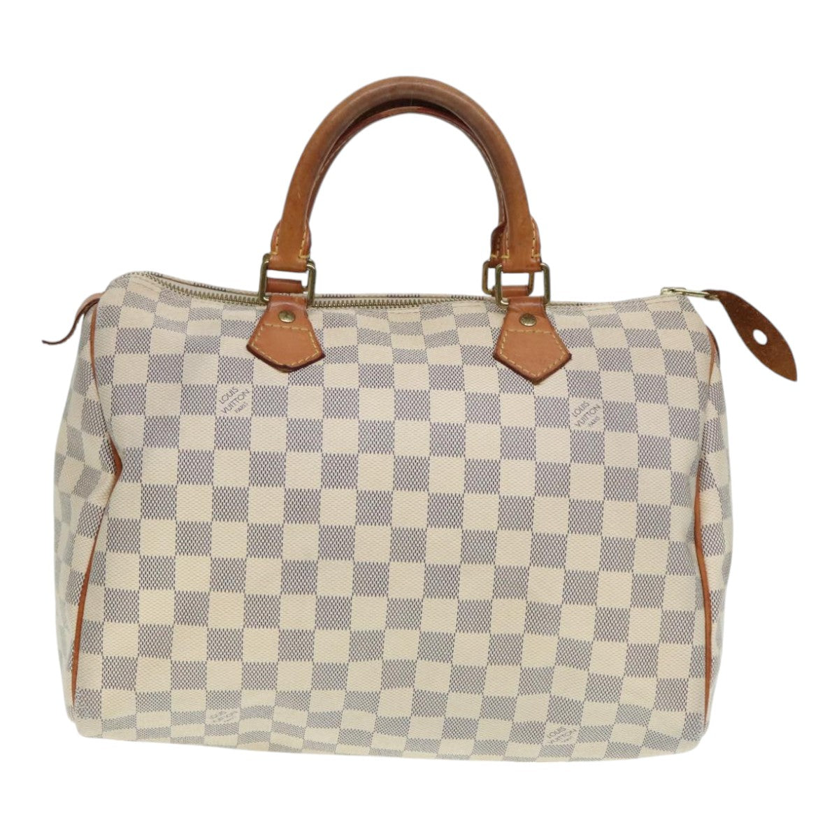 Louis Vuitton Speedy 30, White, Canvas, handbag