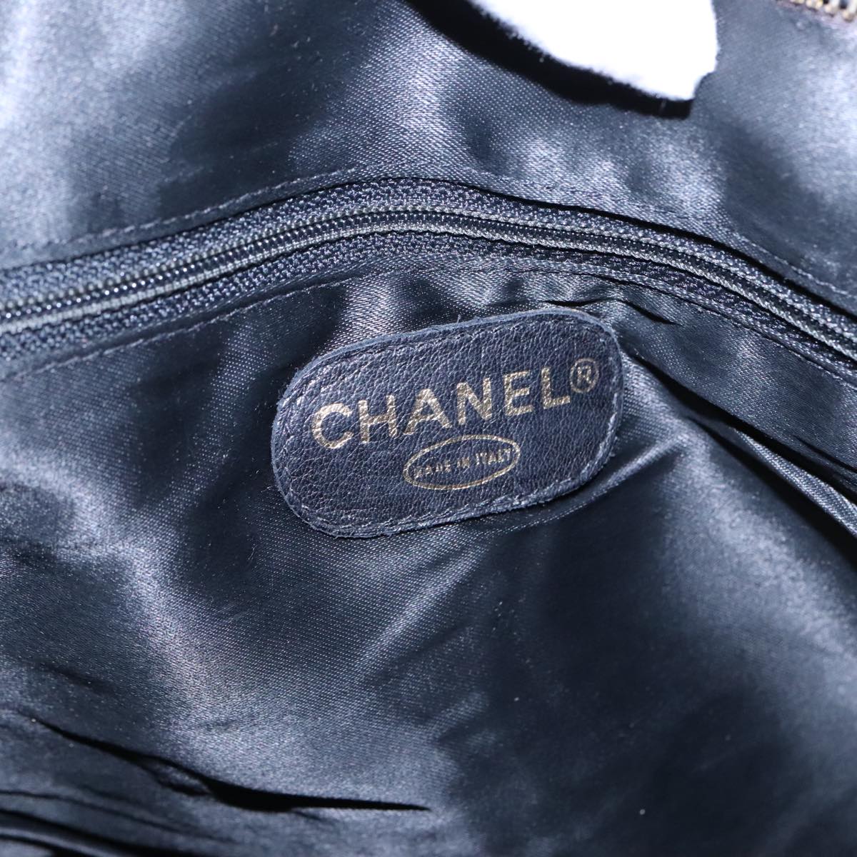 Chanel Logo CC, Black, Leather, tote