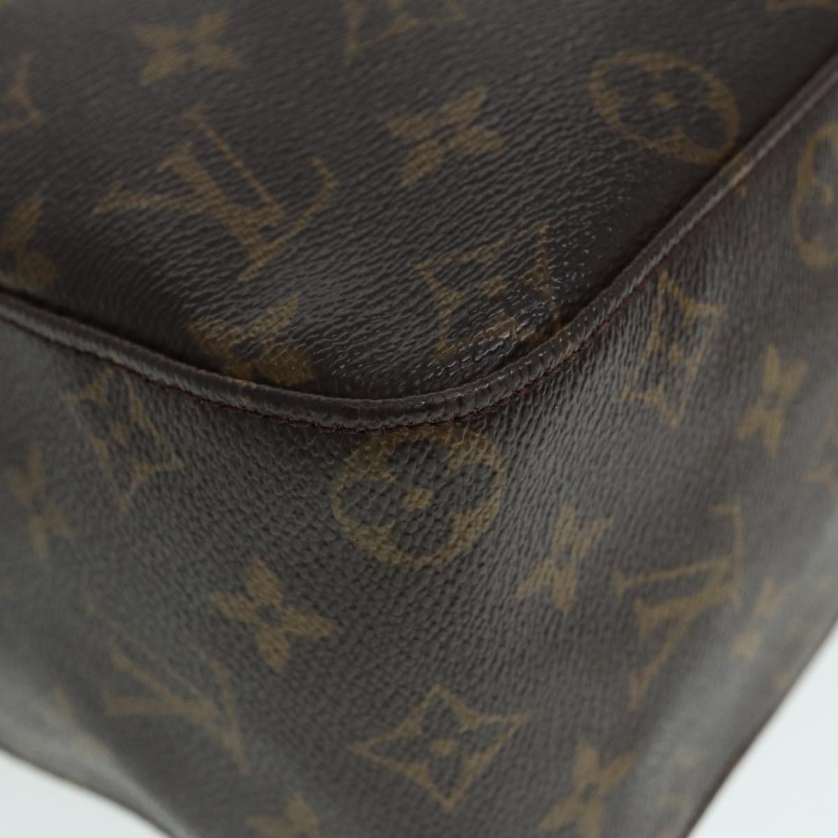 Louis Vuitton Looping GM, Blue, Canvas, shoulder