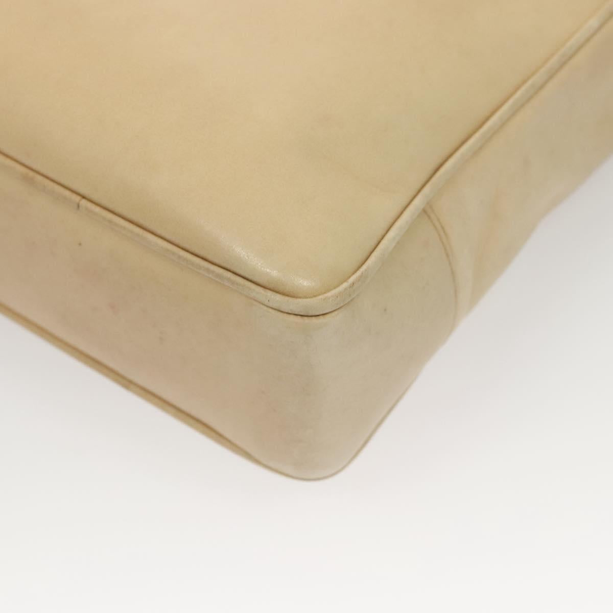 Chanel Coco Mark, Beige, Leather, shoulder