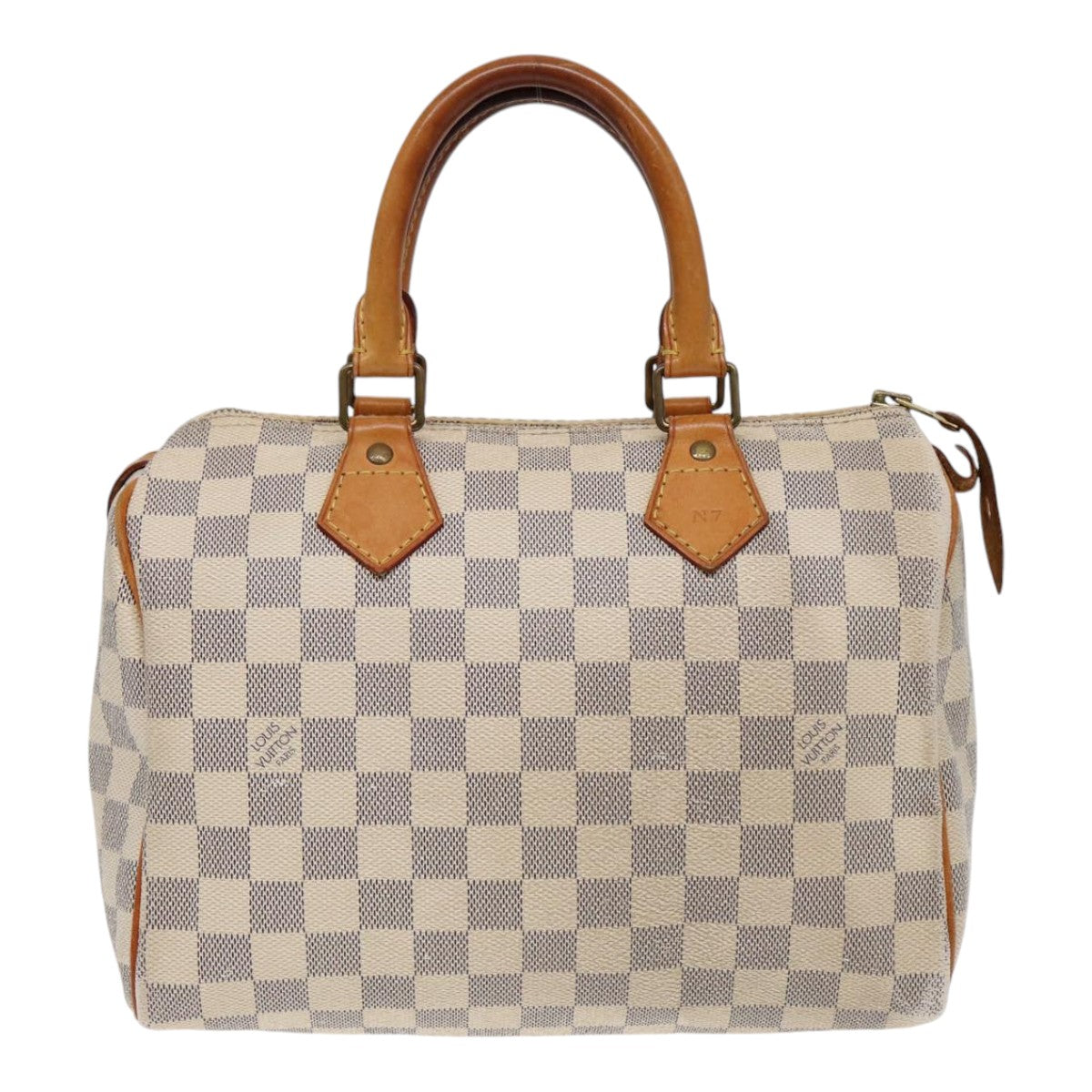 Louis Vuitton Speedy 25, White, Canvas, handbag