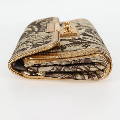 Louis Vuitton, Gold, Canvas, clutch