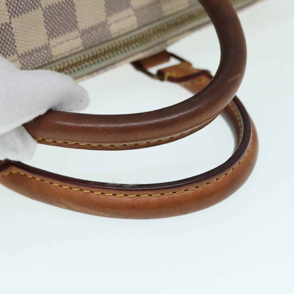 Louis Vuitton Speedy 35, White, Canvas, handbag