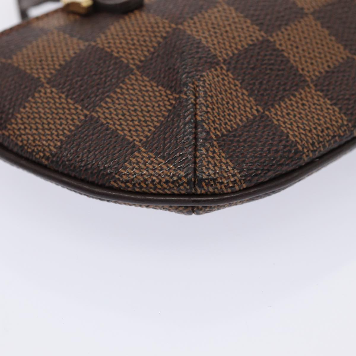 Louis Vuitton Manosque, Brown, Canvas, clutch