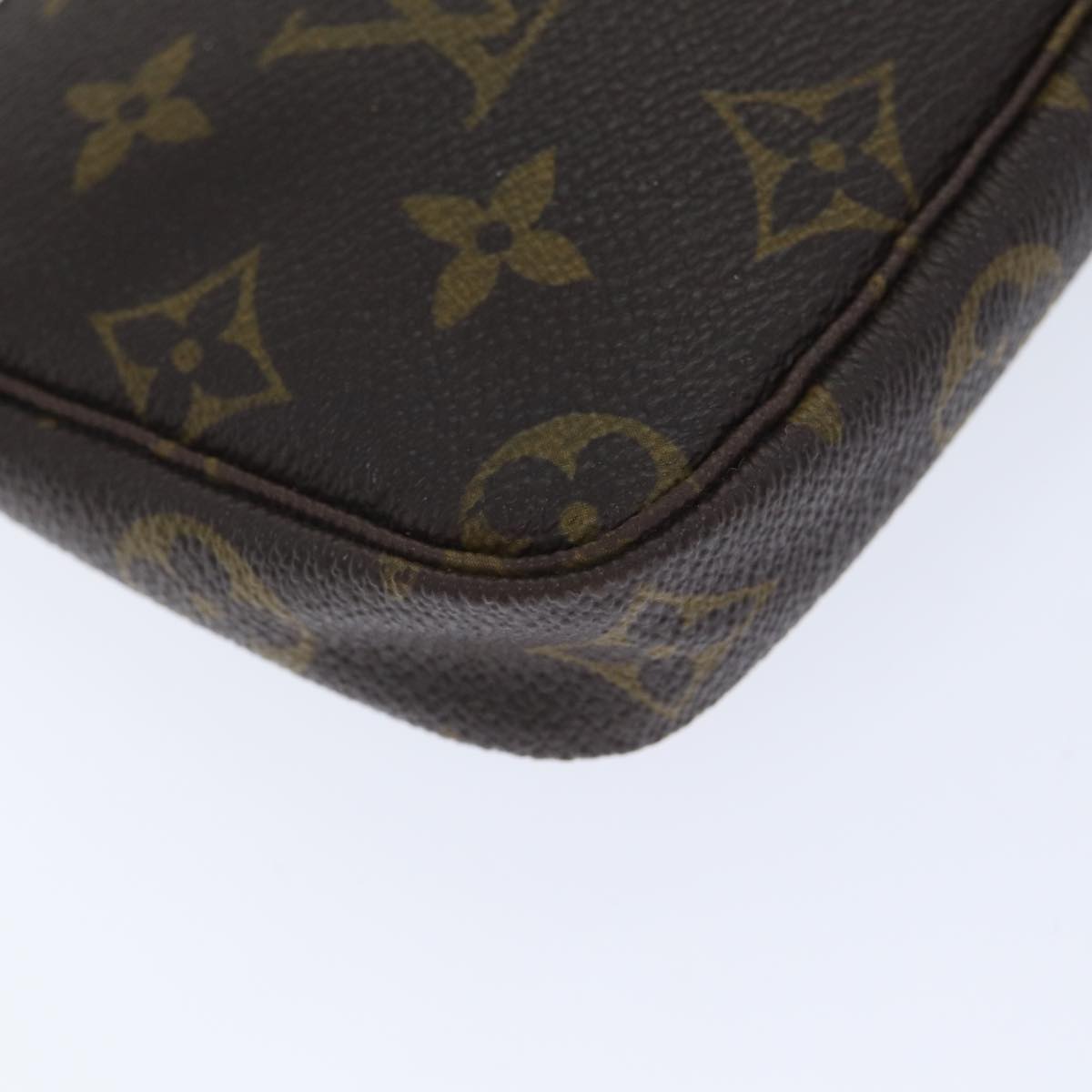 Louis Vuitton Pochette Accessoire, Brown, Canvas, clutch