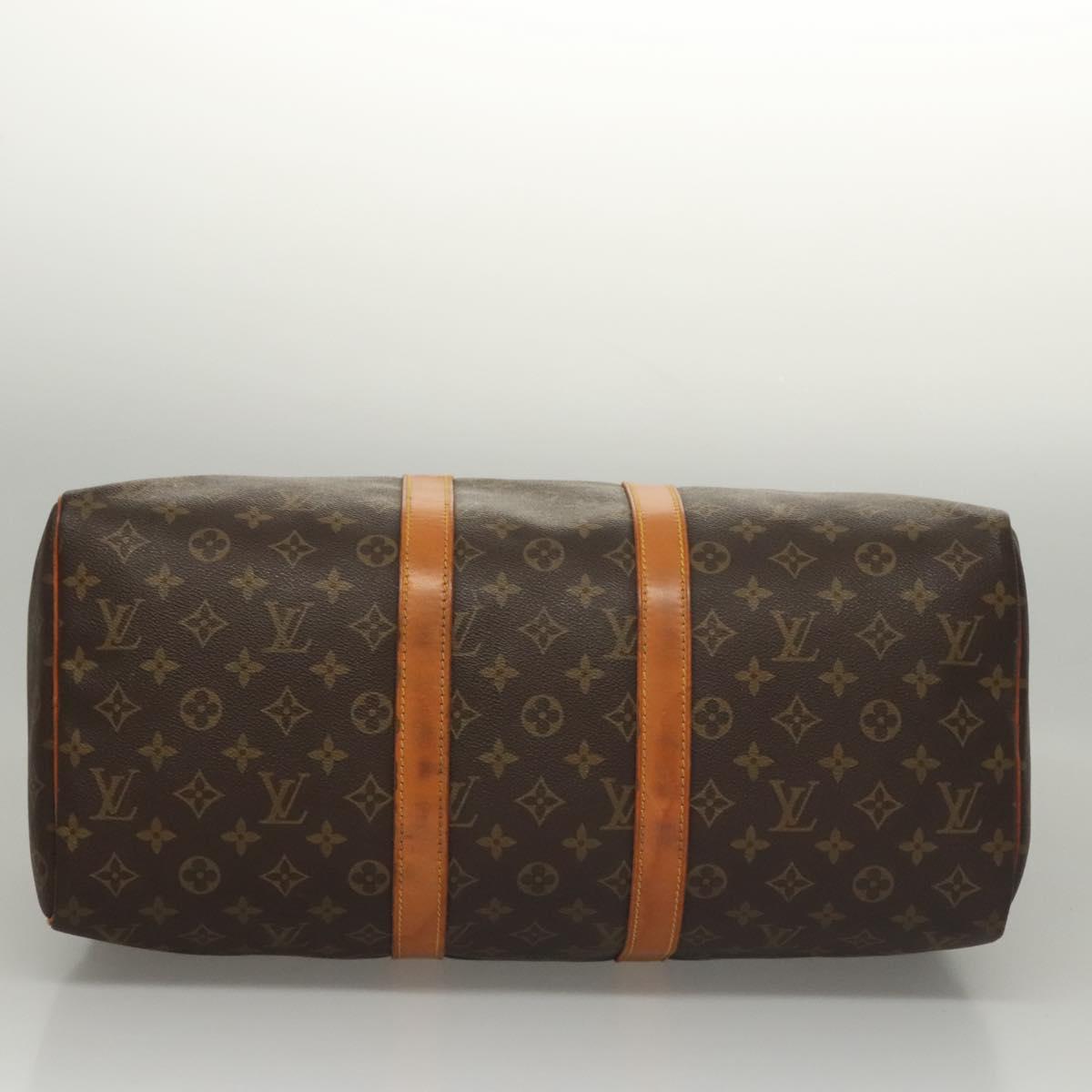 Louis Vuitton Keepall 45, Brown, Canvas, travel