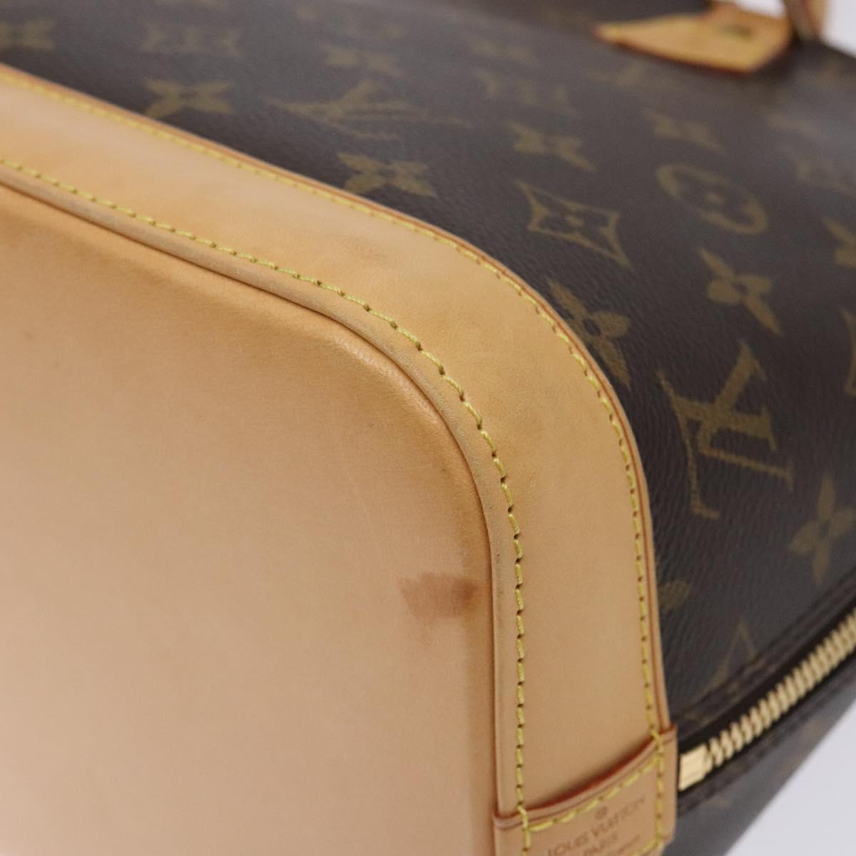 Louis Vuitton Alma, Brown, Canvas, handbag