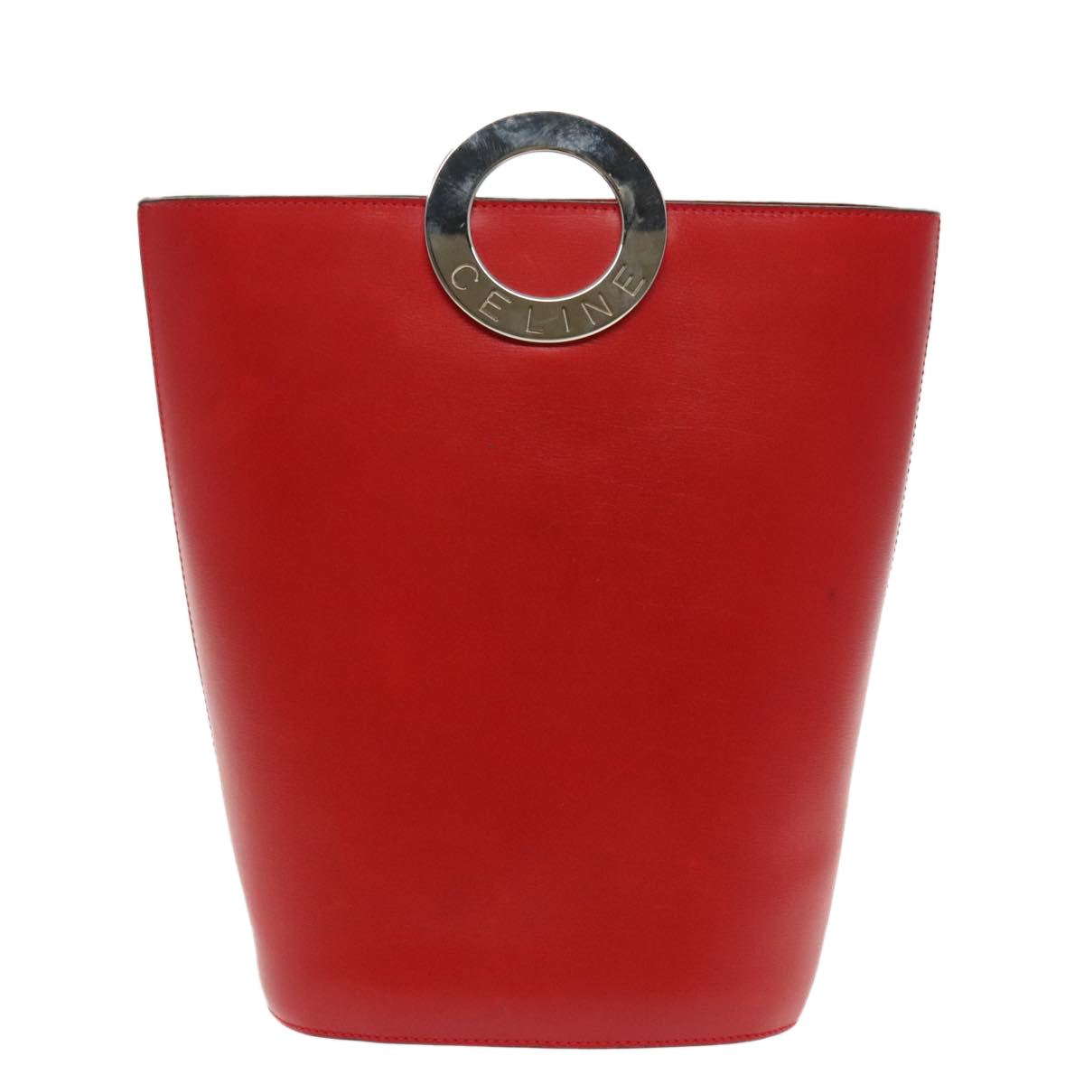 Céline Logo du cercle, Red, Leather, shoulder