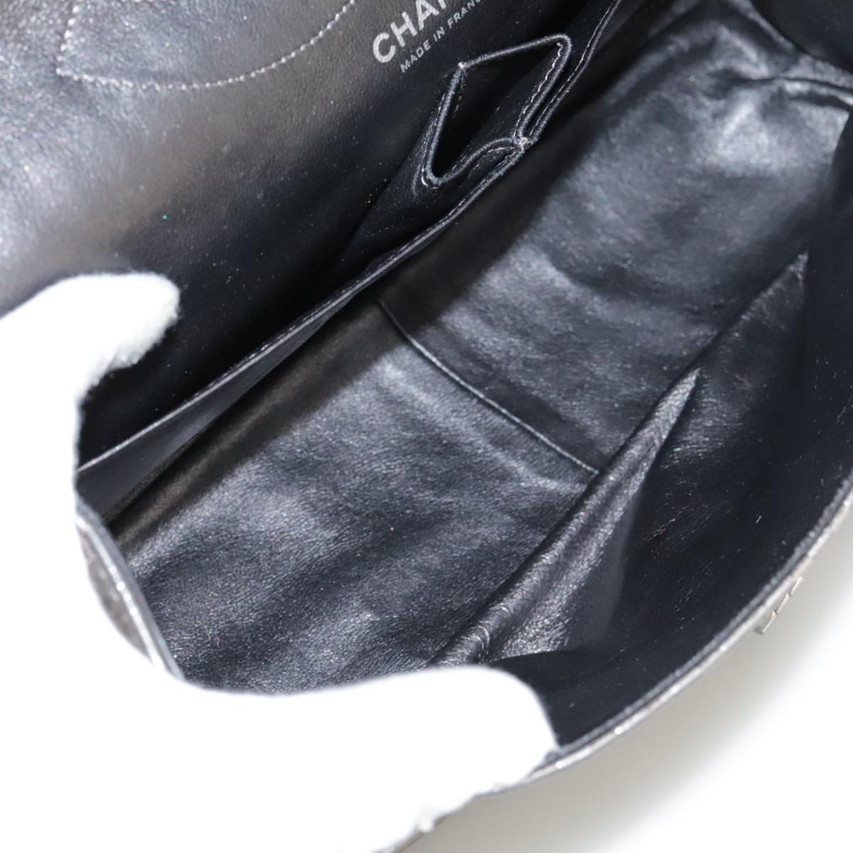 "Chanel 2,55", Silver, Leather, shoulder