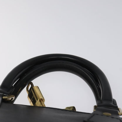 Louis Vuitton Alma, Black, Leather, handbag