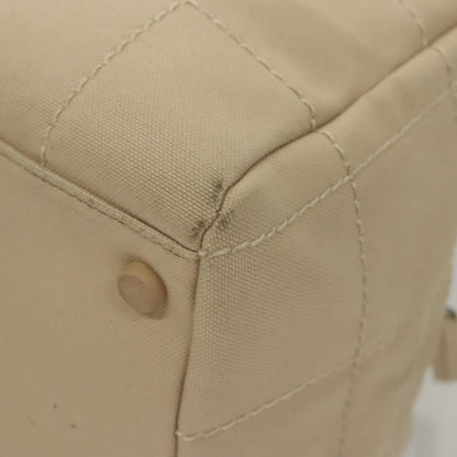 Chanel Bowling Bag, Beige, Canvas, handbag