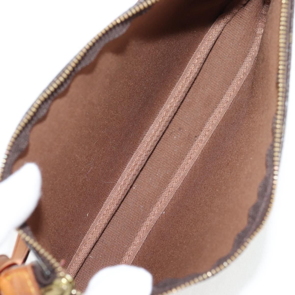 Louis Vuitton Pochette Accessoire, Brown, Canvas, clutch