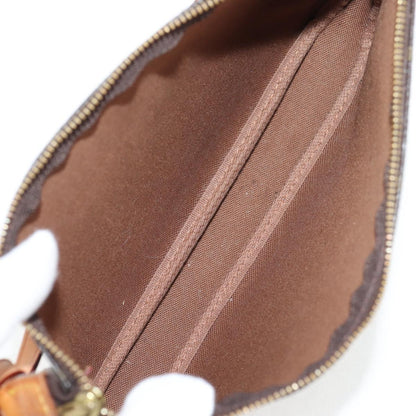 Louis Vuitton Pochette Accessoire, Brown, Canvas, clutch