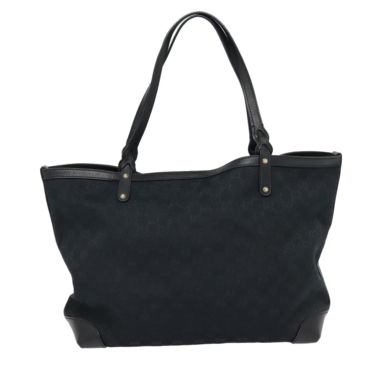 Gucci GG canvas, Black, Canvas, tote