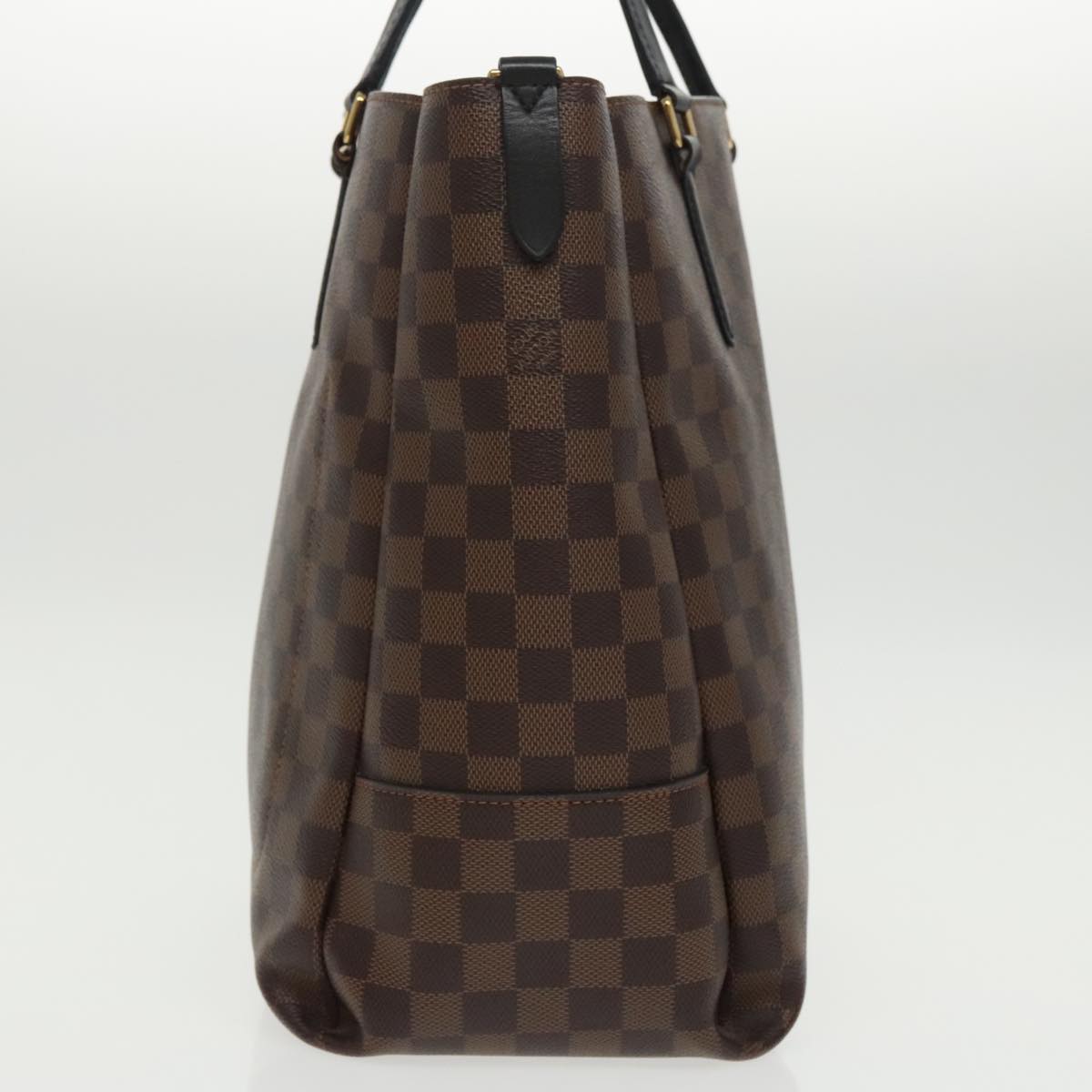 Louis Vuitton BELMONT, Brown, Canvas, tote