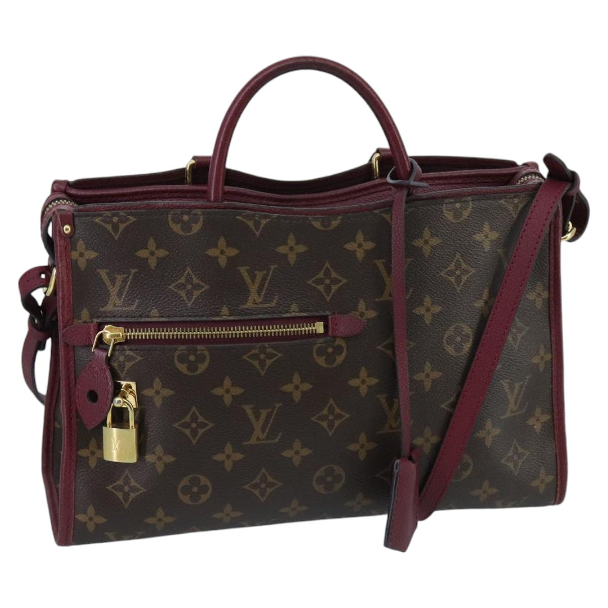 Louis Vuitton Popincourt, Brown, Canvas, handbag