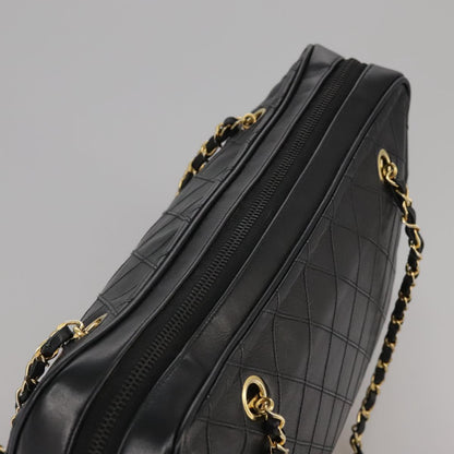 Chanel Camera, Black, Leather, shoulder