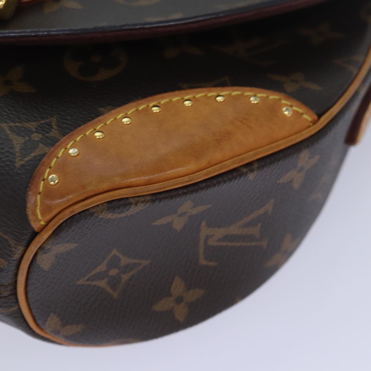 Louis Vuitton Saint Cloud, Brown, Canvas, shoulder