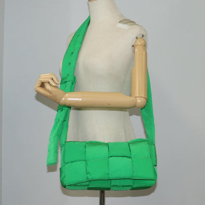 Bottega Veneta Cassette, Green, NYLON, shoulder