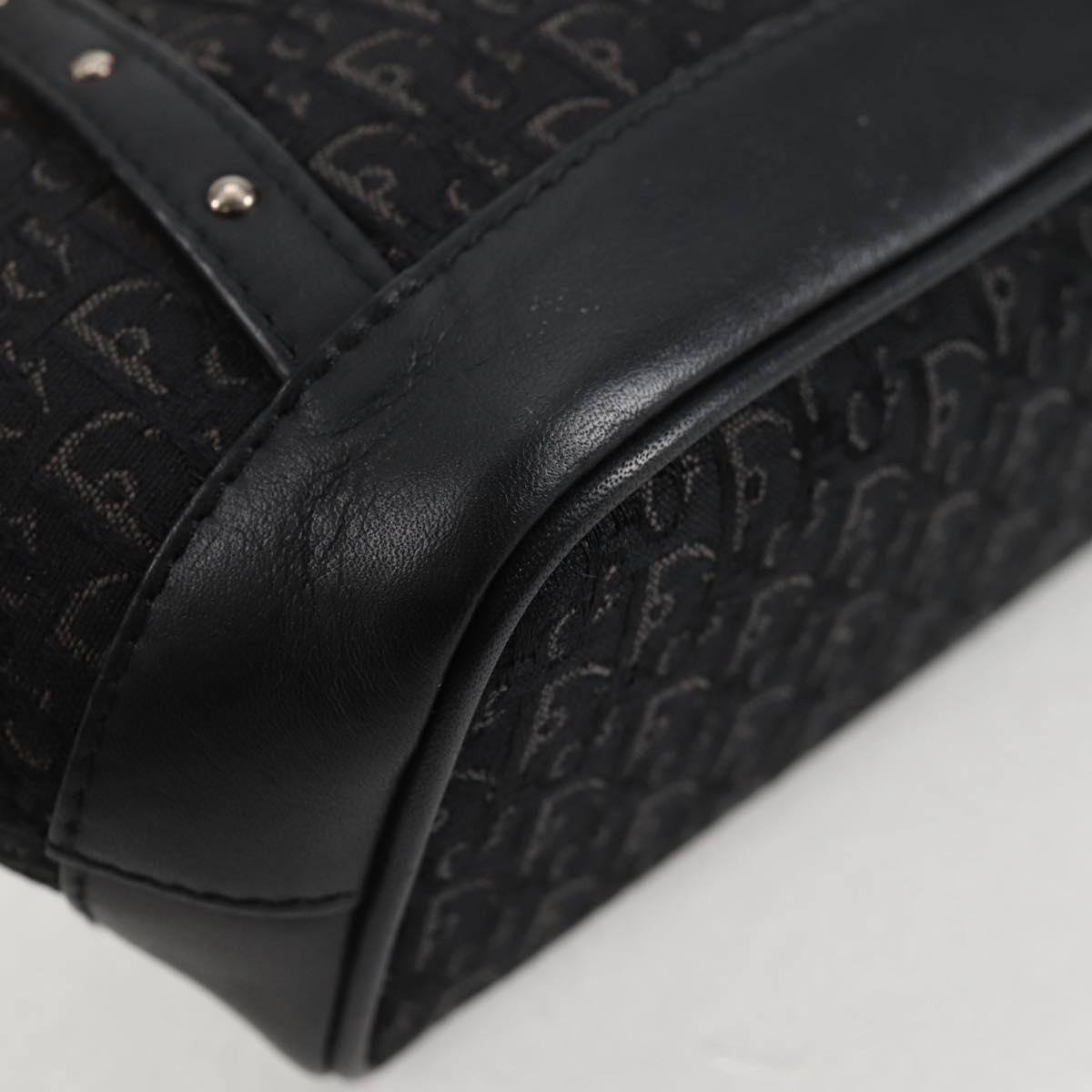 Dior Diorissimo, Black, "CANVAS, LEATHER", handbag